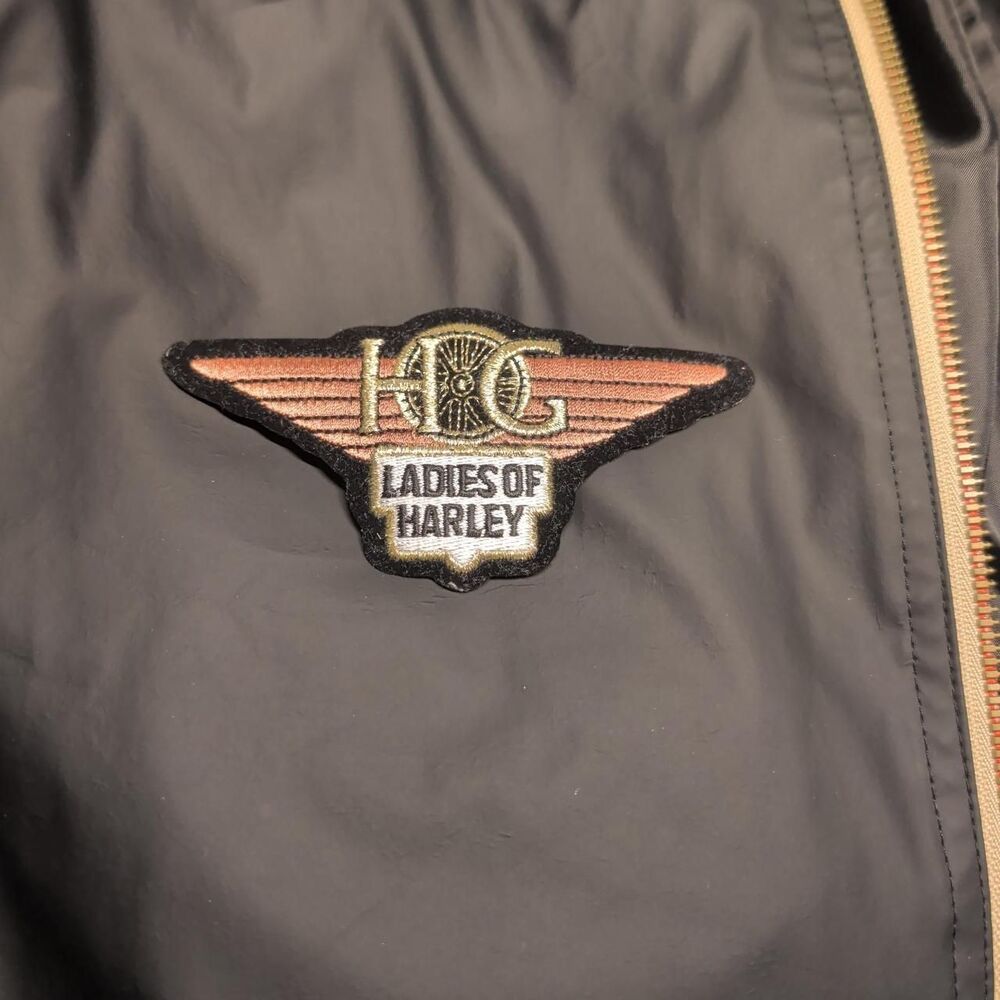 Harley-Davidson Black & Orange Patch - Ladies of Harley HOG - Vintage Never Used